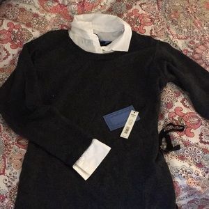 Simply Vera wang collared sweater dress